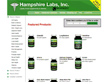 Tablet Screenshot of hampshirelabs.com